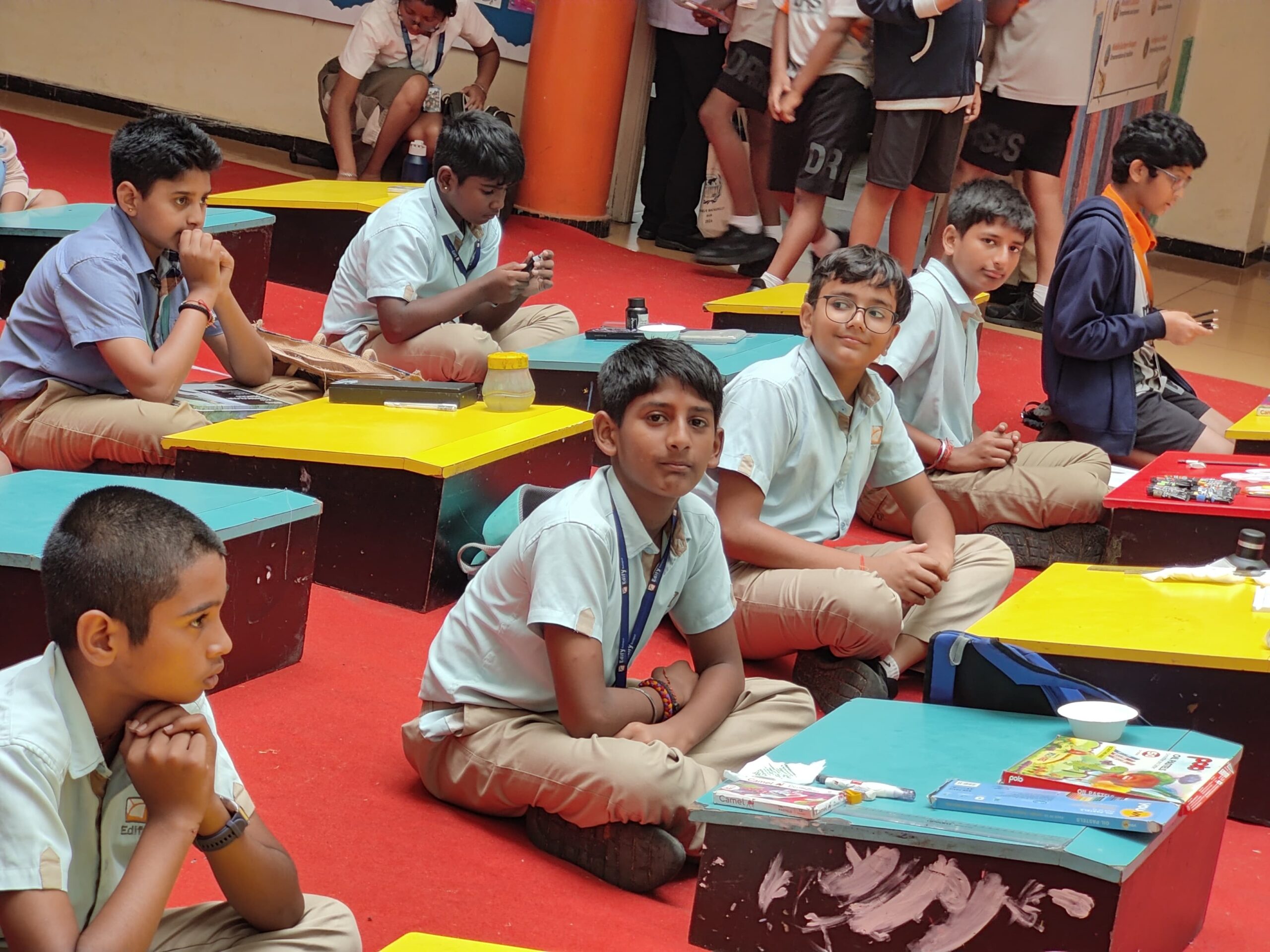 Students in class